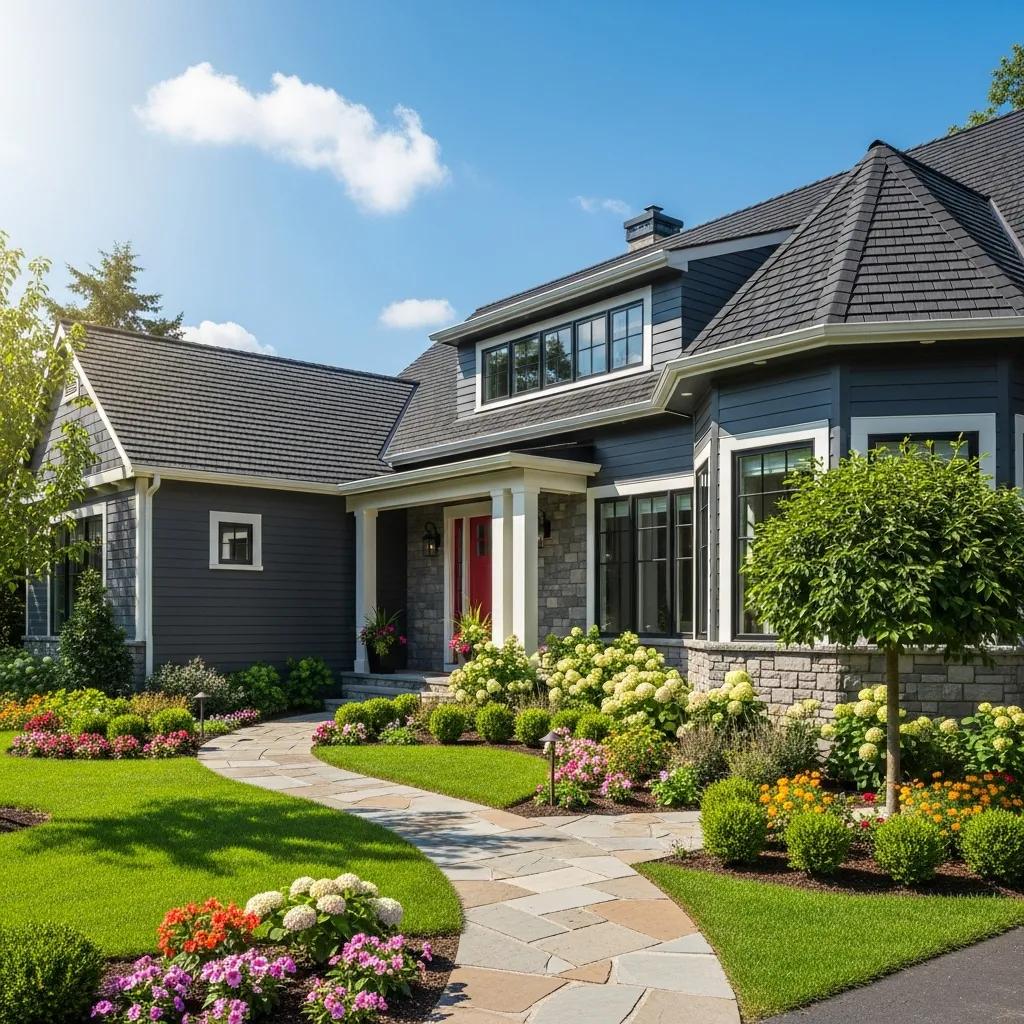 Twin Cities home exterior renovation with roofing and siding work in progress